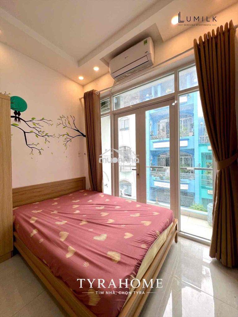 Cho thuê căn studio ban công thoáng full nt gần cầu nguyễn văn cừ q1 - 4