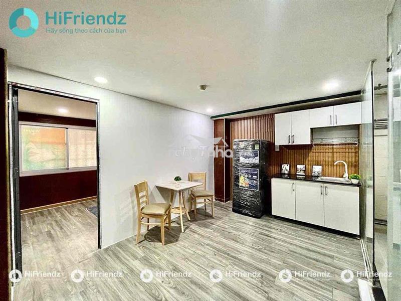 Chdv 1 phòng ngủ full nt - ngay khu k300 - hoàng hoa thám