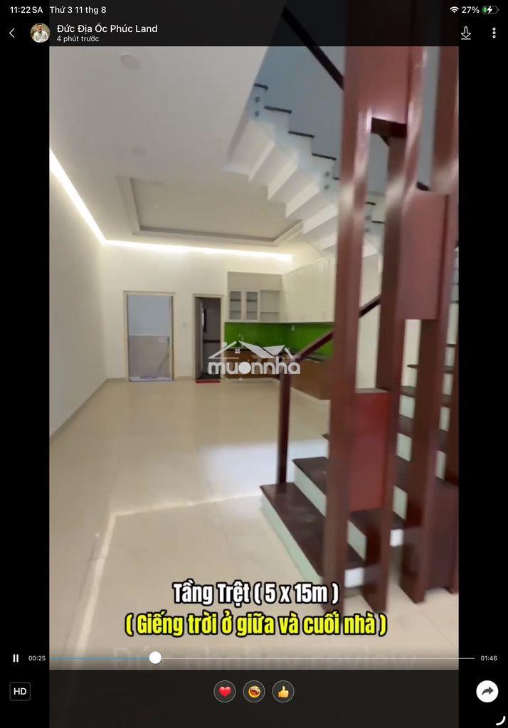 Cho thuê nhà khu vip đường trước nhà 10 m : 5 x 16 m đúc 3 lầu - 2