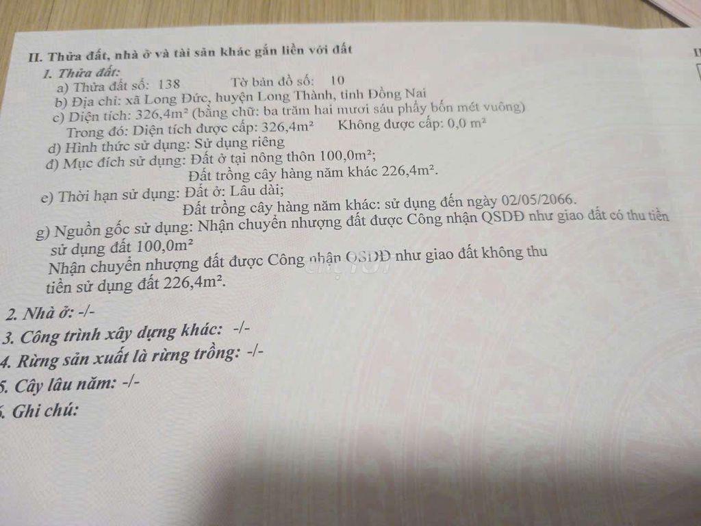 Bán đất thổ cư gần khu công nghiệp long đức, quy hoạch đường lớn - 4
