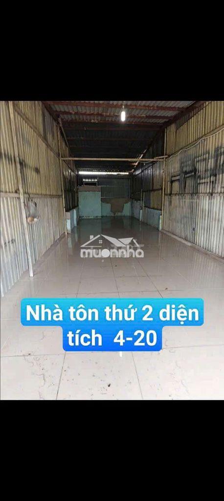 Cho thuê kho 12*20 ( gồm 2 cái tôn + 1miếng. đường võ văn vân ấp 4 - 3