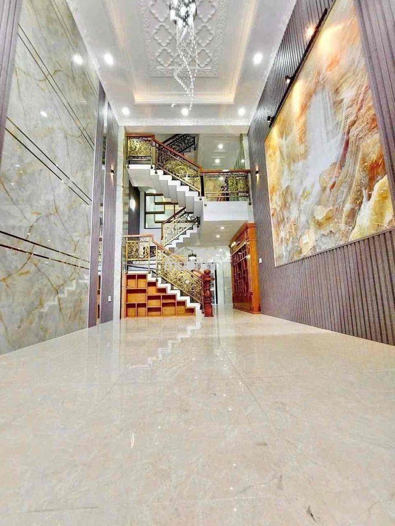 Mới đẹp(4x16m) lê văn quới 1lửng 3lầu+st 5pn 5vs hẻm xe tải