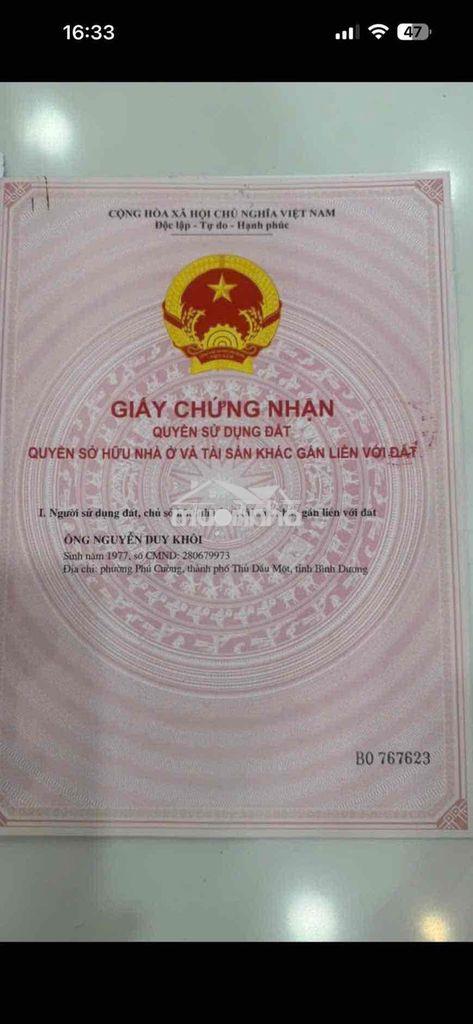 Bán căn nhà mặt tiền đường bạch đằng - phú cường ,tdm, tp hcm. diện tí - Ảnh 3