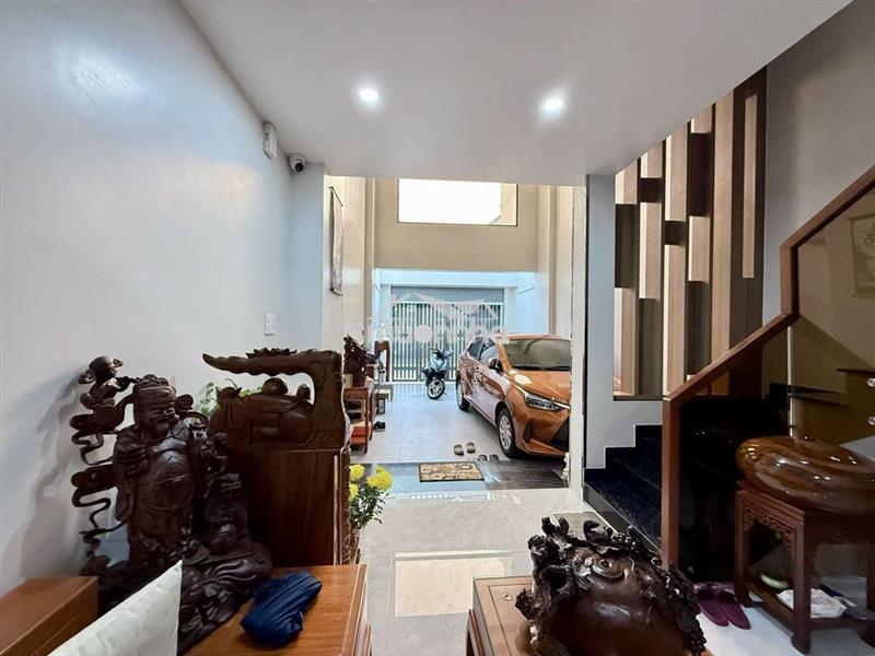 Nhà phố tâm huyết 4,2m x 17m. 3 tầng hẻm nhựa 8m thông trung mỹ tây 2a