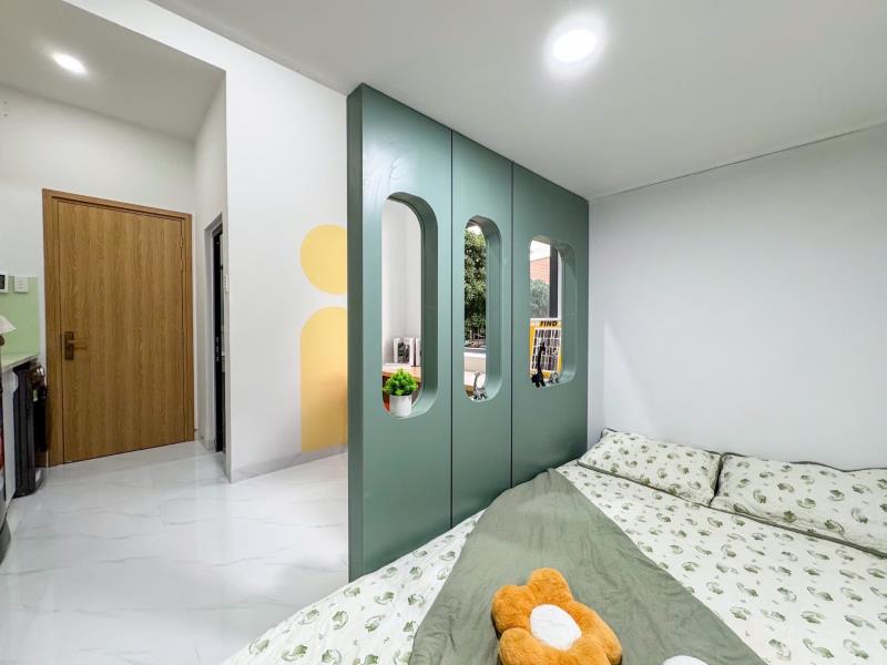 Cho thuê căn hộ có gác, 2 không gian ngủ, nơ trang long, bình thạnh gần vlu, có thang máy, bảo vệ - 3