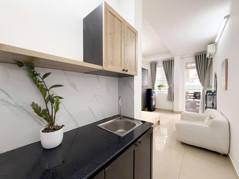 Chdv dạng studio - nguyễn thái sơn gần đh iuh, thuận tiện di chuyển qua các quận lân cận