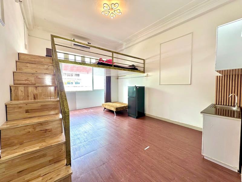 🏠 Căn hộ 35m2 | có gác cao, siêu thoáng | full nội thất | gần đh văn lang - 3
