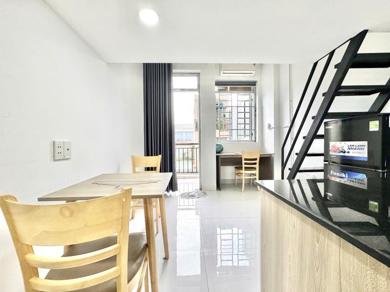 Cho thuê duplex phan văn trị – ban công – gác cao thoáng mát – gần đh văn lang