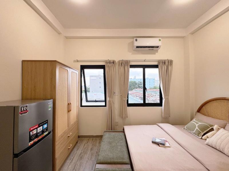 Studio 25m2 siêu thoáng, full nt gần bx quận 8