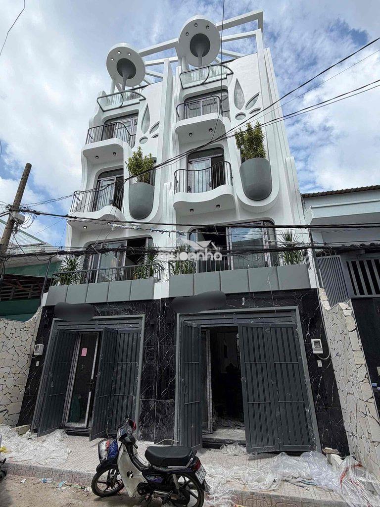 Cặp nhà mới đẹp 4x16 5 tầng lầu hẻm nhựa 8m bình trị đông bình tân