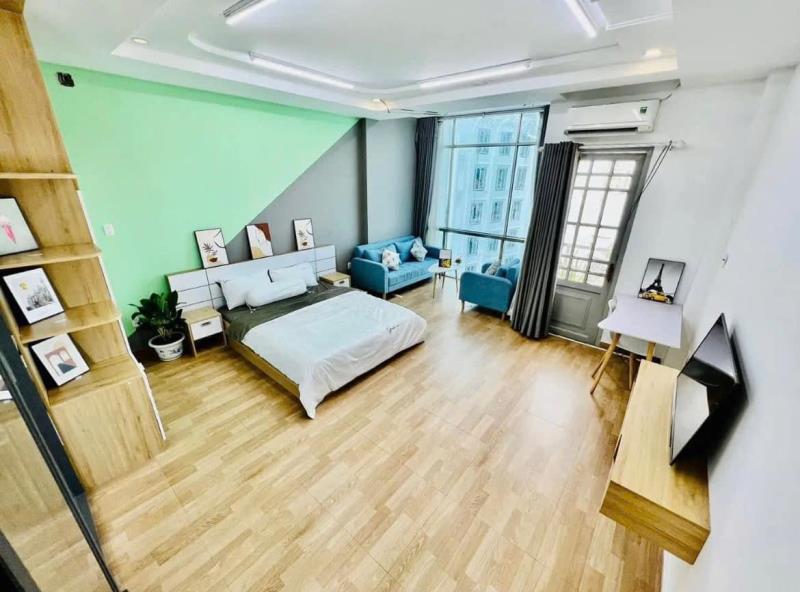 Cho thuê phòng 1pn rộng, vách kính view city, ban công riêng, tách bếp – huỳnh mẫn đạt, bình thạnh | sát quận 1
