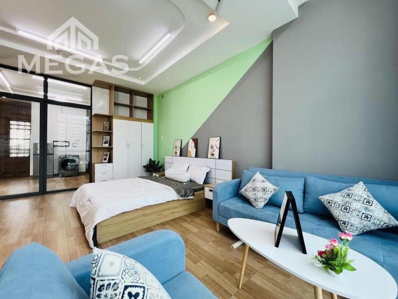 Cho thuê phòng 1pn rộng, vách kính view city, ban công riêng, tách bếp – huỳnh mẫn đạt, bình thạnh | sát quận 1 - Ảnh 2
