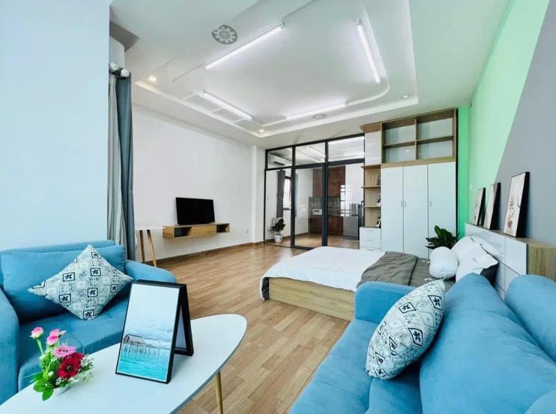 Cho thuê phòng 1pn rộng, vách kính view city, ban công riêng, tách bếp – huỳnh mẫn đạt, bình thạnh | sát quận 1 - Ảnh 4