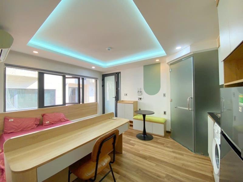 Trống studio cửa sổ lớn, full nội thất, máy giặt riêng, nội thất mới đẹp
