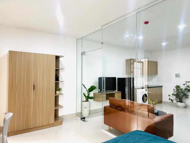 Cho thuê 1pn ban công 40m2 có máy giặt riêng ngay ngã tư phú nhuận - công viên gia định - phố ẩm thực phan xích long - Ảnh 3