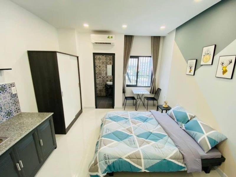 Ngay chợ tân mỹ, đh tđt - studio cửa sổ thoáng, full nội thất