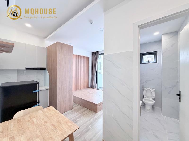 Cho thuê studio ban công 25m2 có thang máy ngay cầu thị nghè - thảo cầm viên - đài truyền hình tphcm