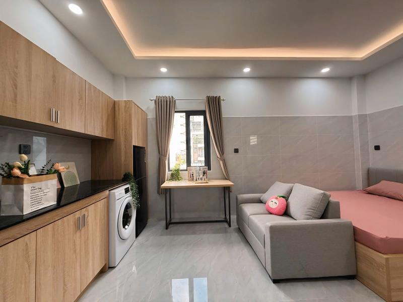 Studio cửa sổ ds 79 tân quy quận 7 | máy giặt riêng | full nội thất mới tinh | siêu đẹp | gần lotte, rmit, tdtu, ufm - Ảnh 3