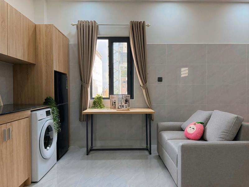 Studio cửa sổ ds 79 tân quy quận 7 | máy giặt riêng | full nội thất mới tinh | siêu đẹp | gần lotte, rmit, tdtu, ufm - Ảnh 4