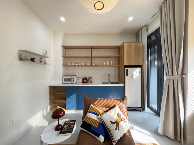 Cho thuê căn hộ 1 phòng ngủ full nội thất ban công rộng 60m2 ngay lạc long quân tân bình vibe siêu chill  - Ảnh 3