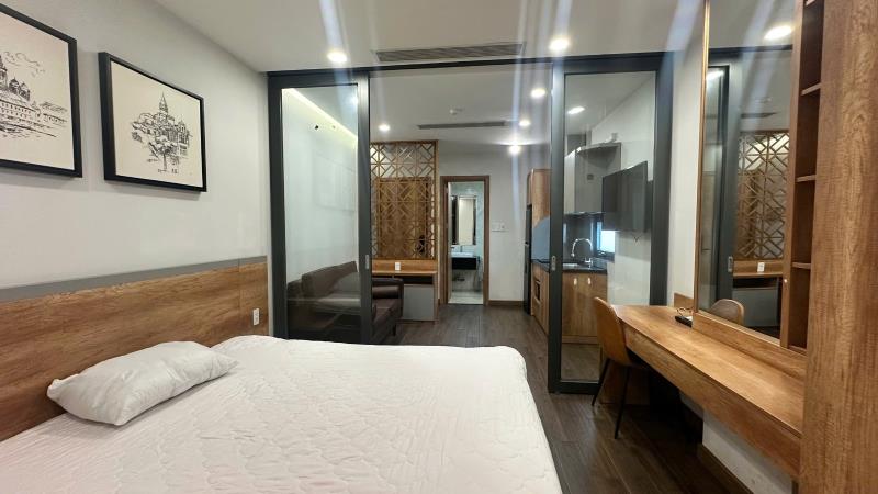 Căn hộ 1 phòng ngủ ban công gần nguyễn thị minh khai, ba son quận 1 và thủ thiêm_thang máy bảo vệ