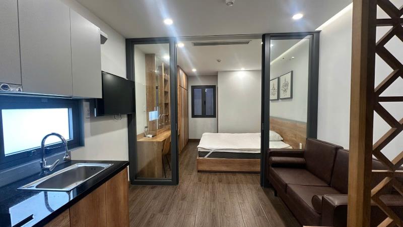 Căn hộ 1 phòng ngủ ban công gần nguyễn thị minh khai, ba son quận 1 và thủ thiêm_thang máy bảo vệ - Ảnh 3
