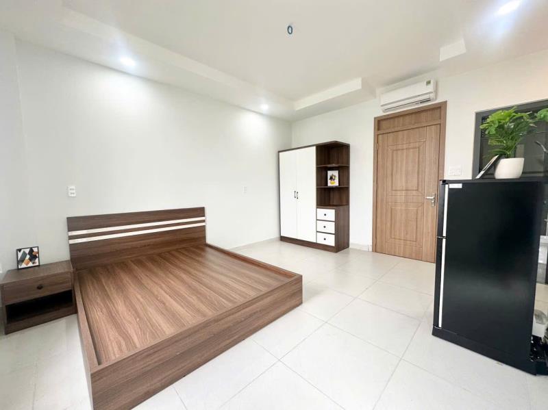 Phòng mới hoàn thiện, sẵn nội, mát, chùa diệu pháp - siêu thị emart - gần đại học văn lang, đh 