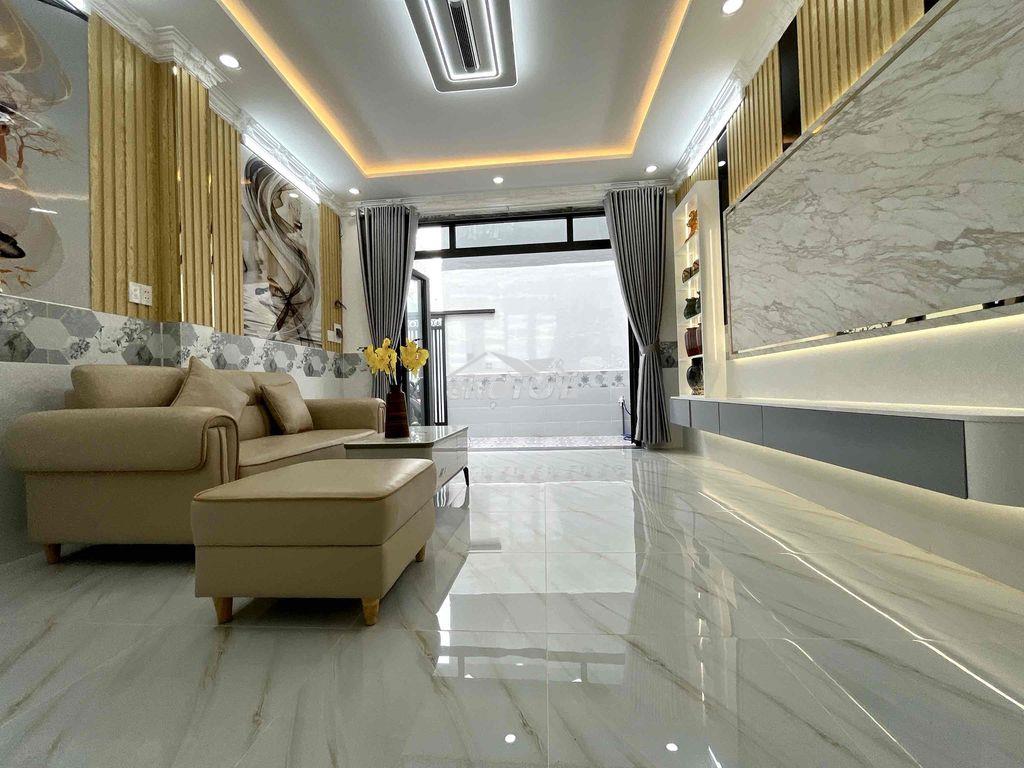 Nhà lầu đúc 3tầng 3pn dt:4,4x12m 100m ra hẻm ô tô huỳnh tấn phát - Ảnh 4