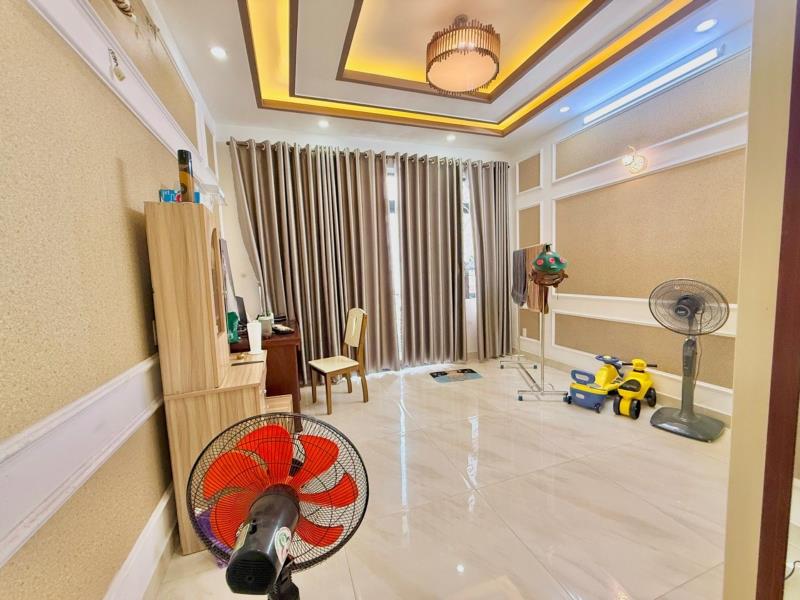 Nhà bán thống nhất 58m2, 2 tầng, hẽm xe hơi, sổ hồng riêng - Ảnh 4