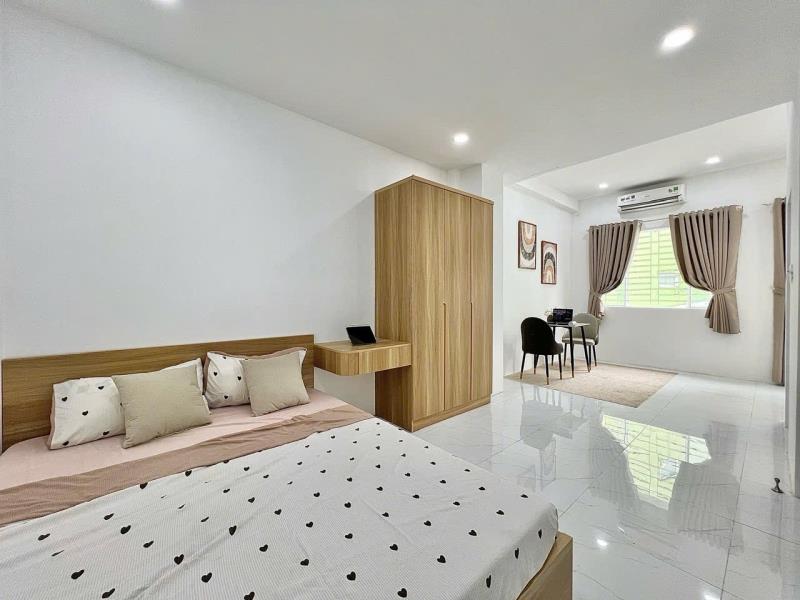 Trống sẵn căn hộ 38m2 ban công rộng thoáng ngay lê quang định gần chợ bà chiểu giáp quận 1,3 khu an ninh , hẻm ô tô - Ảnh 4
