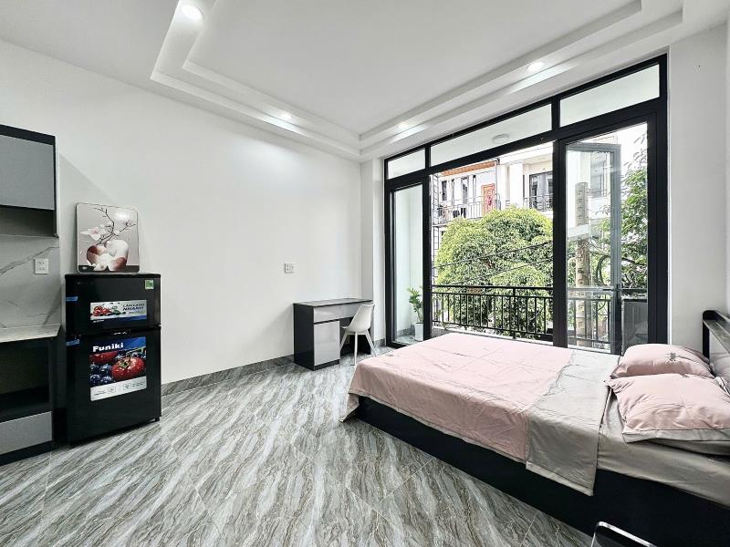 Cho thuê căn hộ full nội thất, ban công lớn - nguyễn bỉnh khiêm gần công viên gia định, ufm, vaa - Ảnh 2
