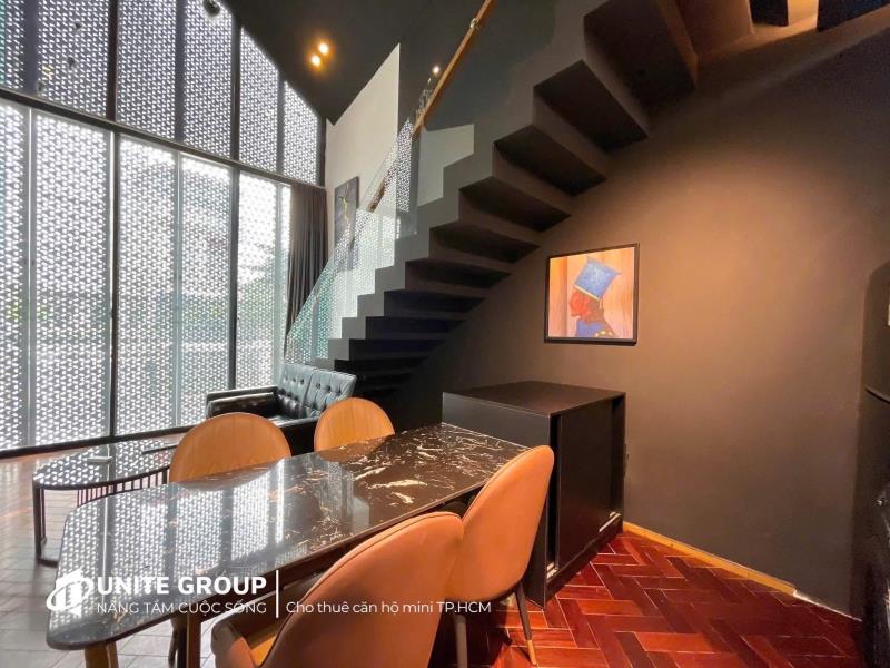 Cho thuê căn hộ duplex tone màu tối sang xịn, full nội thất, gần lotte, ufm, ưu đãi giảm ngay 1tr cho khách ở liền - Ảnh 4