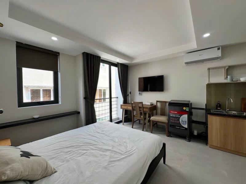 Cho thuê căn hộ full nội thất - ban công lớn ngay nơ trang long gần chợ bà chiểu tiện đi phan đăng lưu, hoàng hoa thám, q1, q3, phú nhuận - Ảnh 4