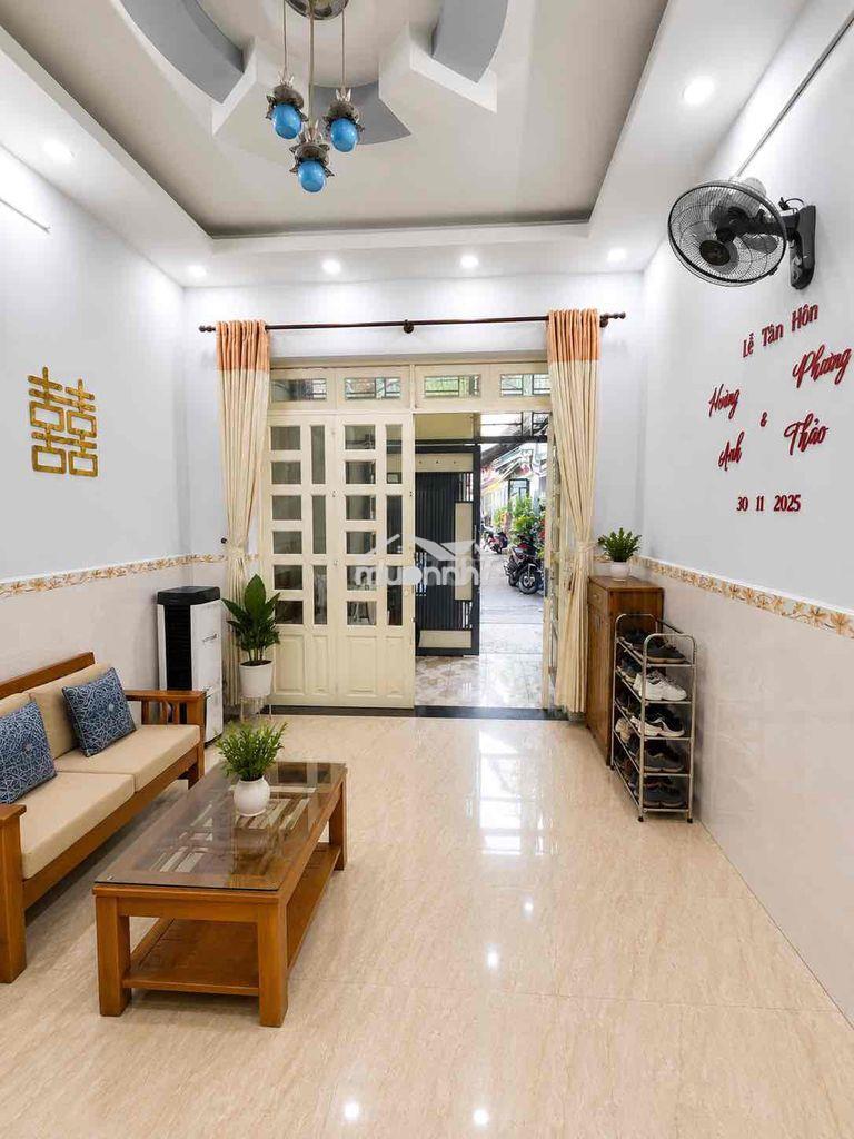 Nhà 49,5m2, gần mầm non nguyệt quế - lê văn qu ko lộ giới - Ảnh 2