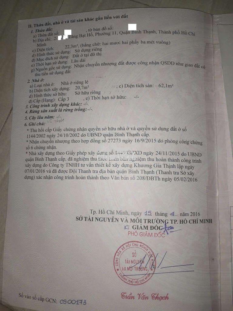 Bán nhà bình thạnh - ngang hơn 4m  / 1 trệt 2 lầu / sânthượng / - Ảnh 2