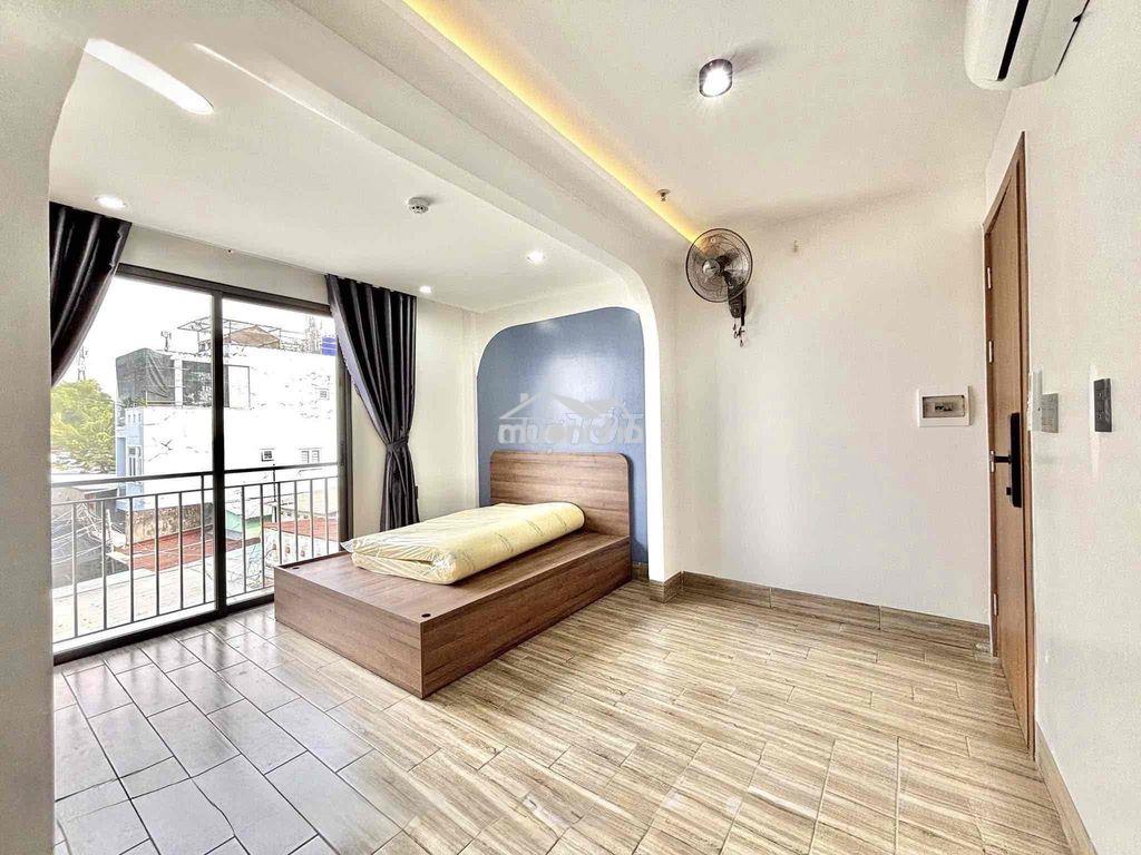 Cho thuê studio ban công full nội thất gần cầu ba son, trần não, sala - Ảnh 4