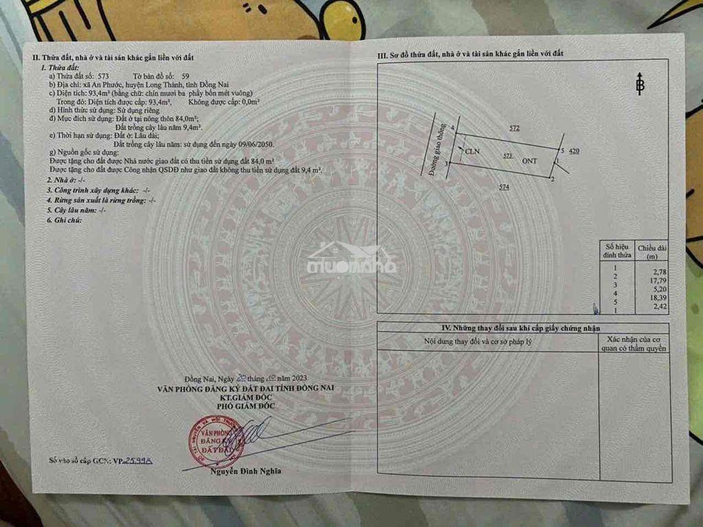 Chính chủ cần bán đất trung tâm lê duẩn, long thành, đồng nai - Ảnh 2