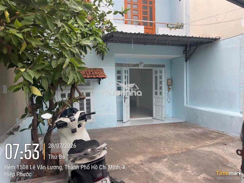 Nhà cho thuê giá 7tr5 nguyên căn/ mặt tiền hẻm xe hơi/ sân trc 36met