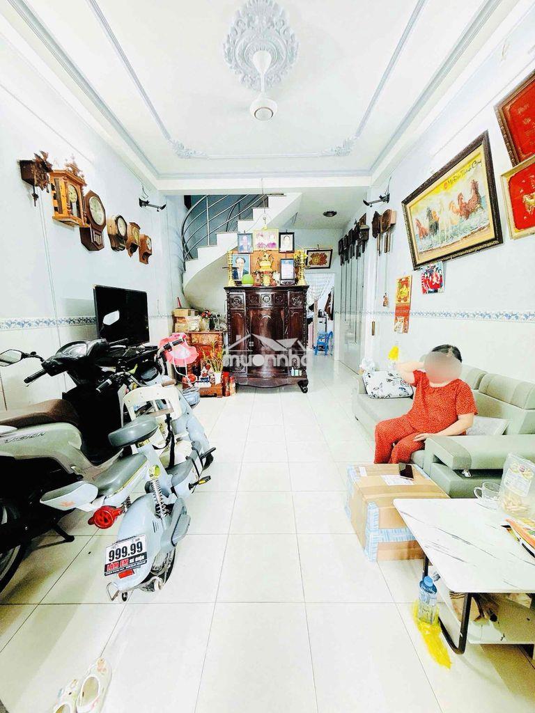 Nhà hẻm 4m, xây 4  tầng, dt đẹp (4x15m), nở hậu, gần mt dương bá trạc - Ảnh 2