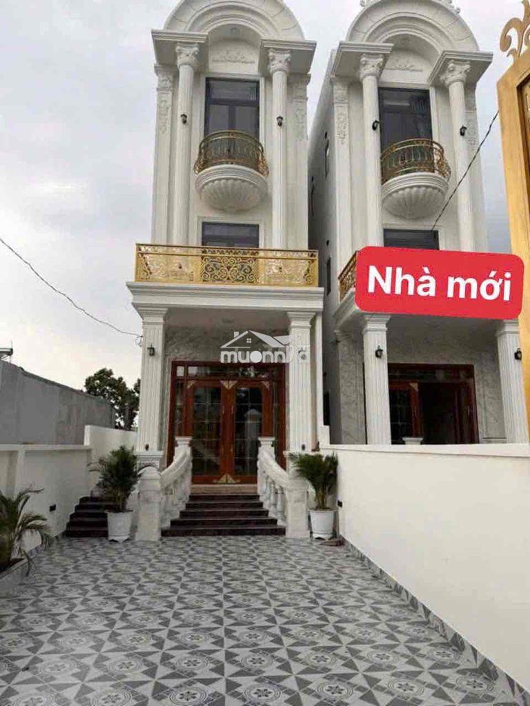 Cho thuê biệt thự mới 4pn 100% phú tân gần thành phố mới bình dương,l