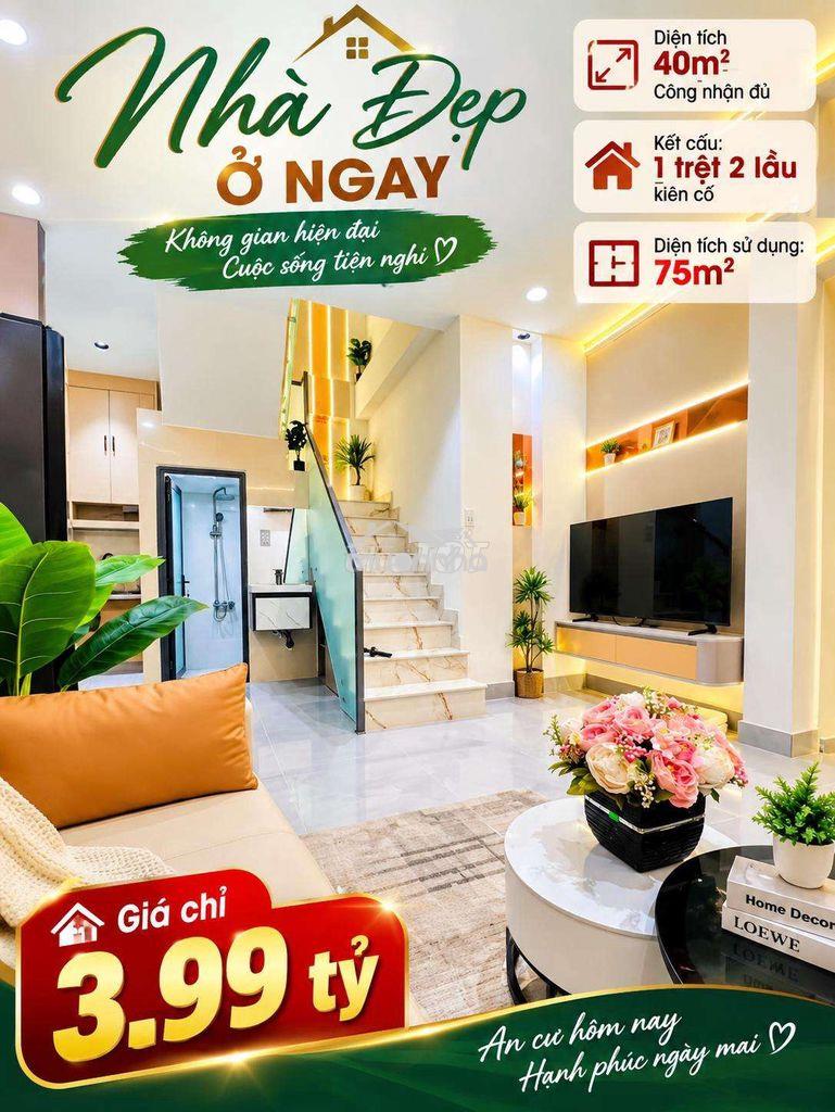 🔥 3.99 ty | 40m² | 3 tầng | p7 gò vấp - hẻm xe hơi 🔥