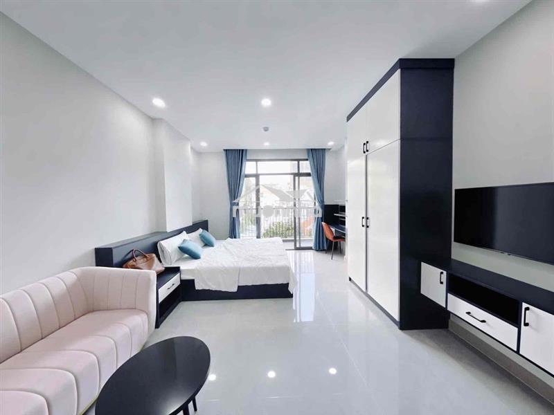 Căn hộ 1pn bancol full nội thất gần công viên, bờ kè, có thang máy
