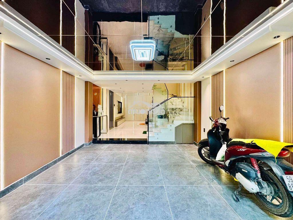 Nhà xây mới 5 tầng 52.8m2 hẻm 5m đường lê đức thọ, ngay chợ an nhơn - Ảnh 4