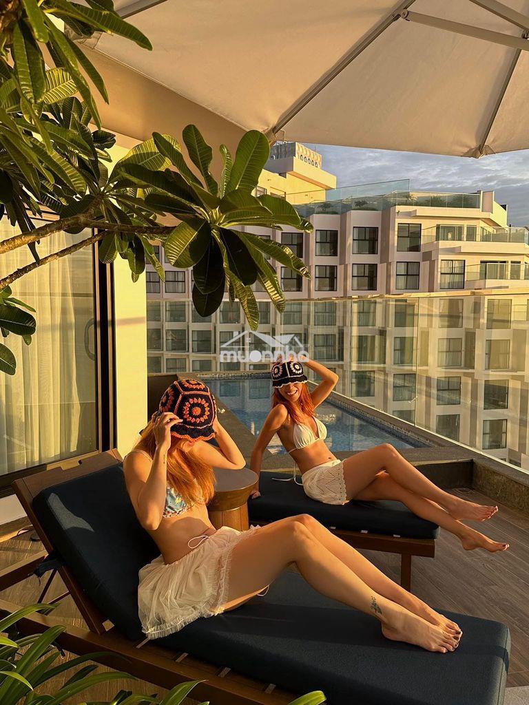Căn syky villa 2pn có hồ bơi + sân vuờn trực diện biển - Ảnh 2