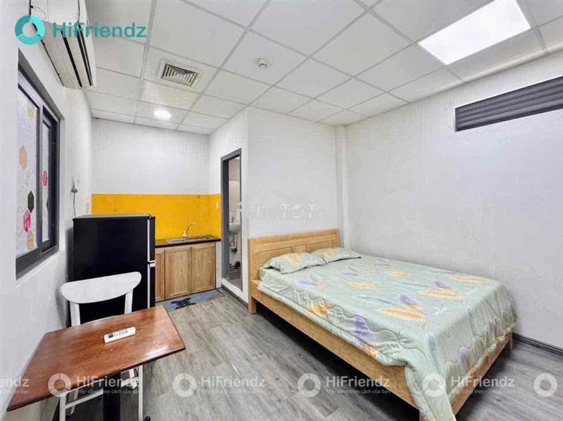 Căn hộ mini studio đầy đủ nội thất nhà mới an ninh mặt tiền đường lớn