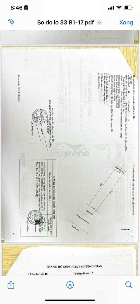 * Bán đất đường 29/3 ( hàng dừa cũ ) sát 2 toà chung cư đang xây , vị - 2