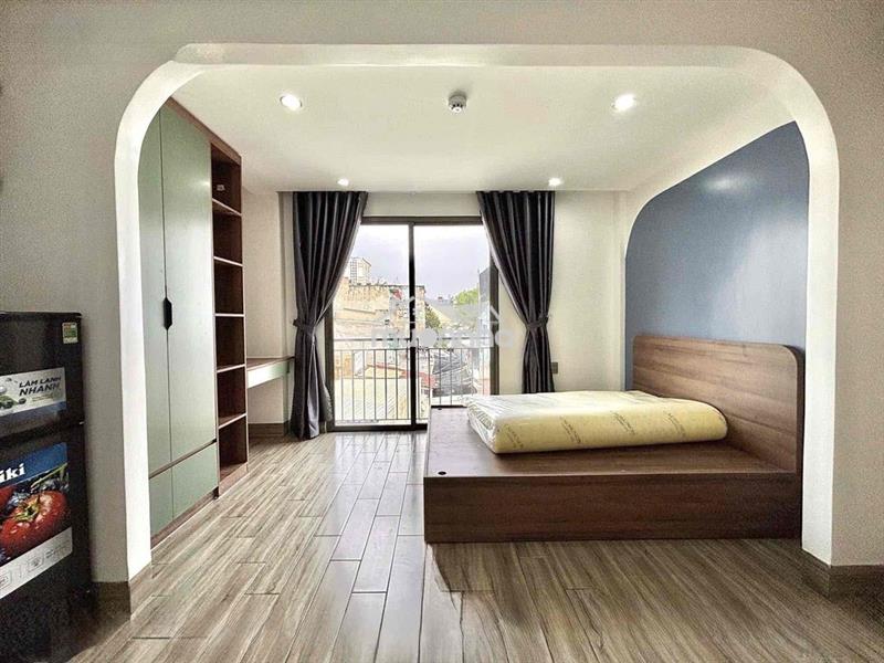 Cho thuê studio ban công full nội thất gần cầu ba son, trần não, sala
