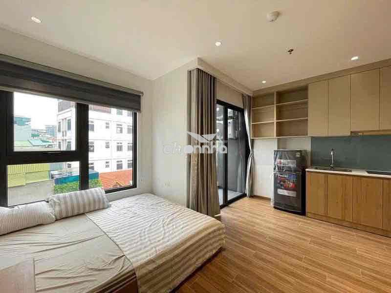 Căn hộ studio ban công tone gỗ full nội thất luỹ bán bích - âu cơ - Ảnh 3
