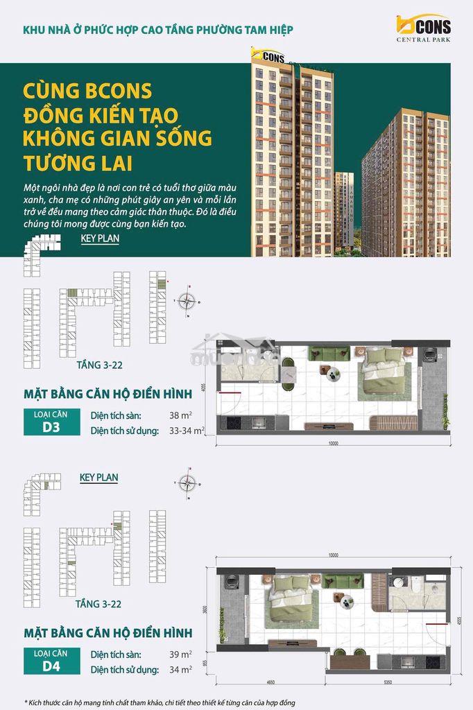 💥 1 phòng ngủ 1,9ty, trả trước 20% ký hdmb, ck 8,5%, căn hộ biên hòa - Ảnh 3