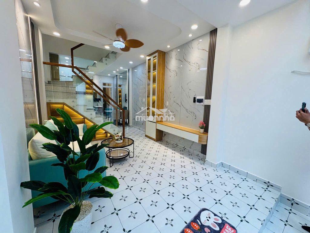 Nhà đẹp, hẻm xe hơi phan văn trị, 44m2 đất, 3pn, full nội thất, ở liền - Ảnh 2